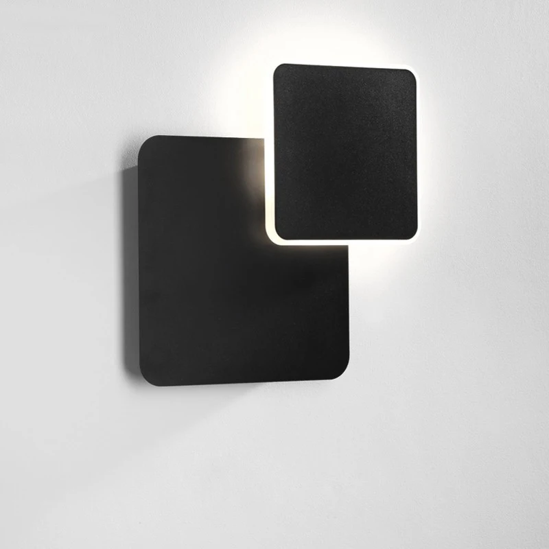 Настенная квадратная светодиодная лампа вращающийся на 360 градусов