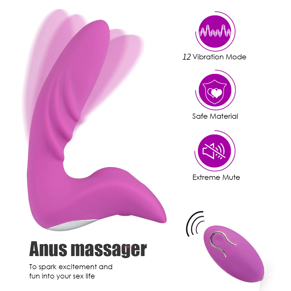 Беспроводной пульт дистанционного управления Вибрирующая Анальная пробка секс