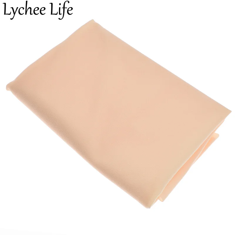 Lychee жизнь полуметр хаки кожа куклы флисовая ткань полиэстер Шитье Лоскутная