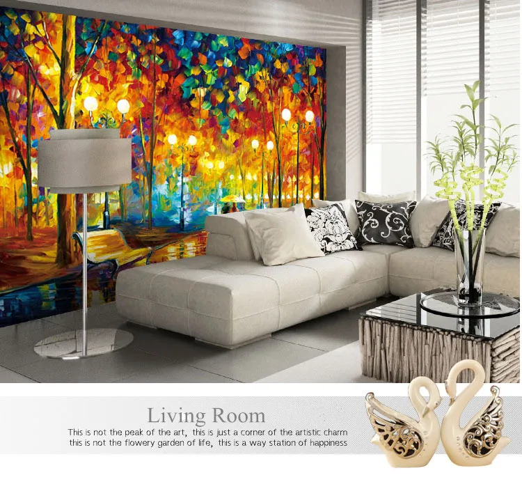 Большие 3D обои настенная абстрактная Современная Настенная живопись дождь