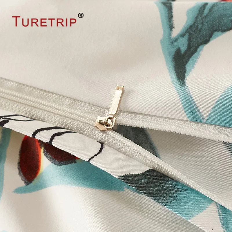 Turetrip Flower Duvet Cover Set Floral Boho Hotel Bedding Sets Comforter With Soft Lightweight Microfiber Quilt | Дом и сад