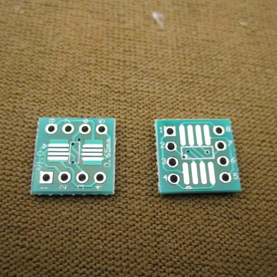10x SOP8 SSOP8 TSSOP8 to DIP8 Interposer Moudle PCB Board Adapter Plate 10PCS 30641 | Электронные компоненты и