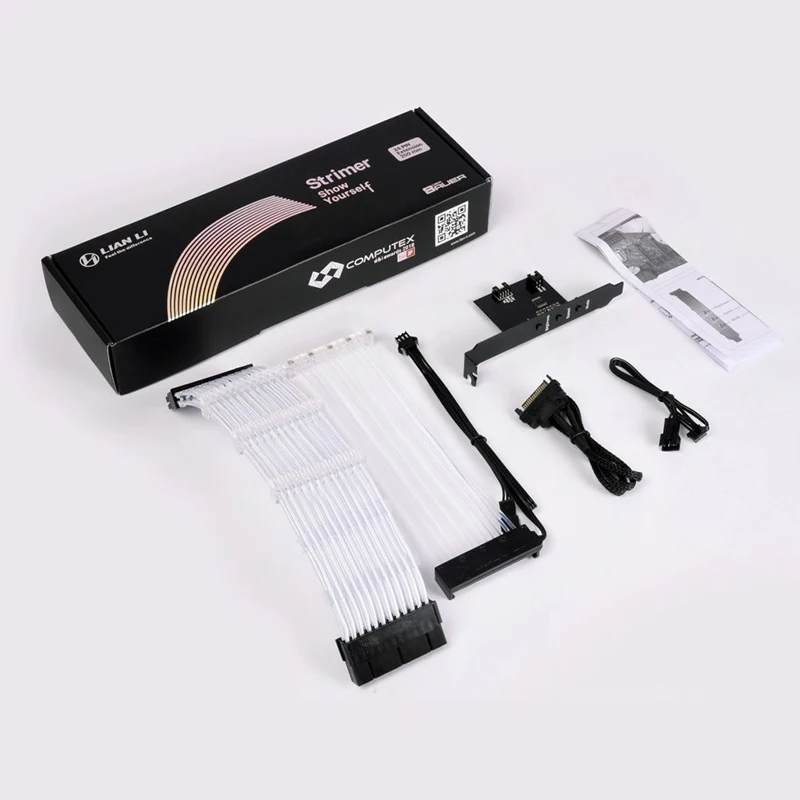 Lian Li Strimer 24/Strimer 8 5 в RGB удлинительные кабели Радужное освещение для 24Pin к