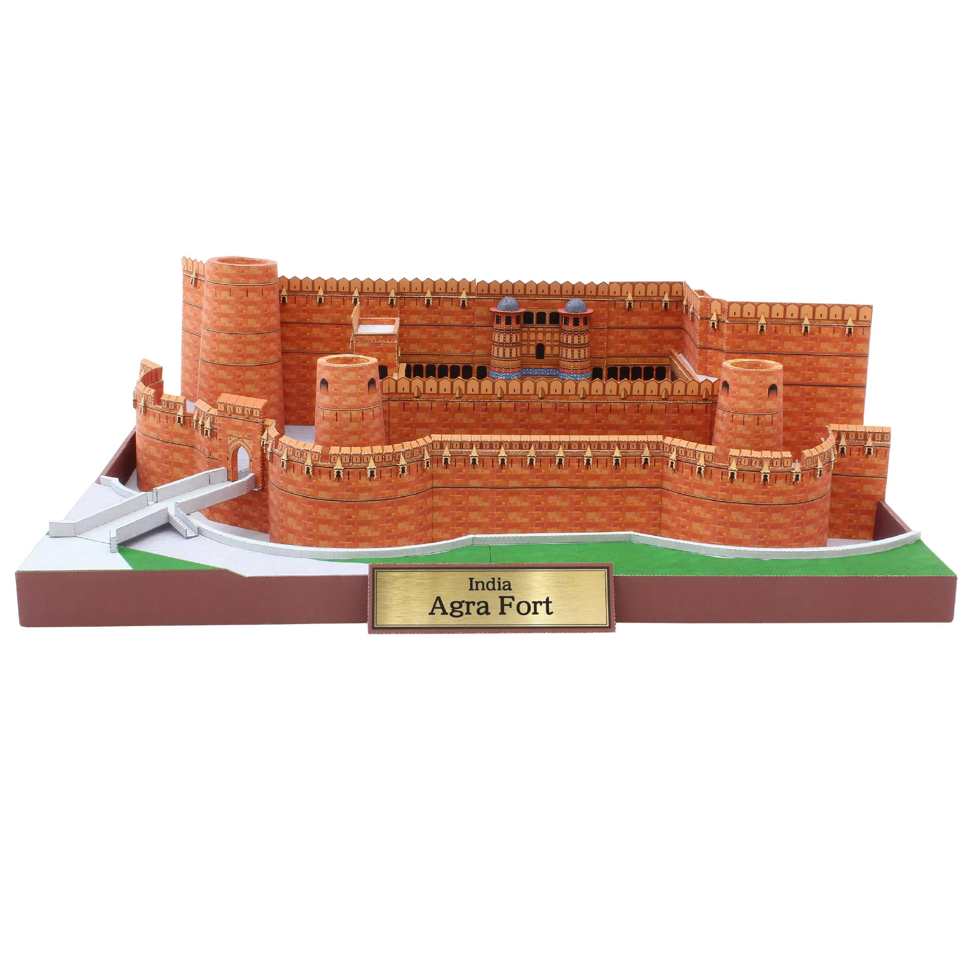 

Agra Fort, India Craft Paper Model Architecture 3D DIY Education Toys Handmade Adult Puzzle Game