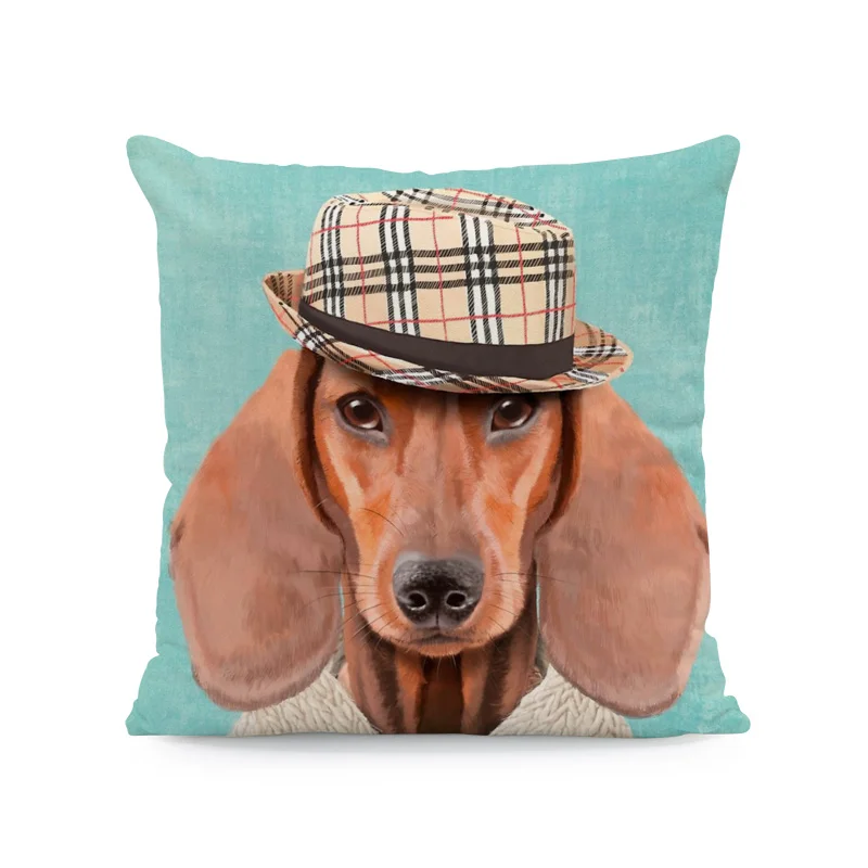 Роскошная наволочка для собак, скандинавский пуг, Basset, Goldendoodle, кавалер, король, Шарль, спаниель, подушки, 45 см, Декор, чехлы для диванов