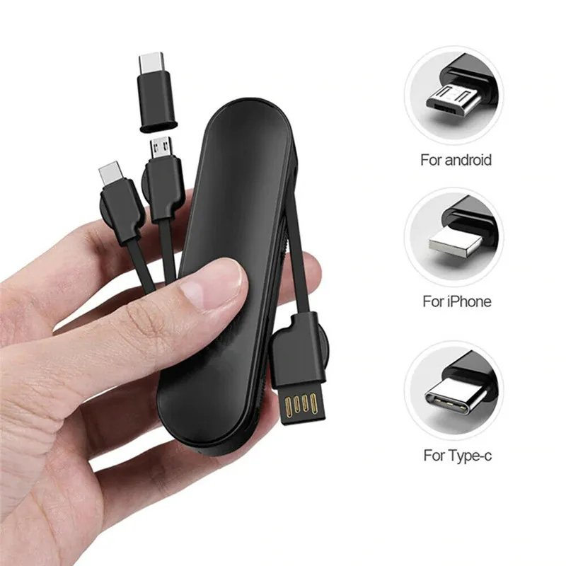 3 в 1 швейцарский нож стиль USB кабель для зарядки iphone Android Micro USB/Type C 3E04|Кабели