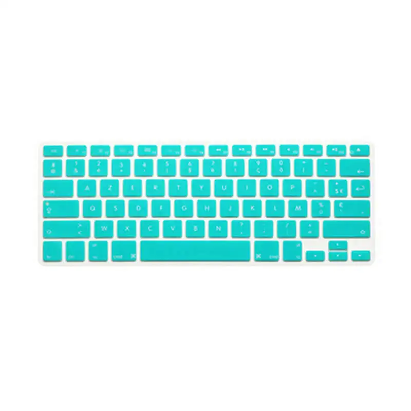 Французский Американский раскладной силиконовый мягкий цветной чехол AZERTY для Mac