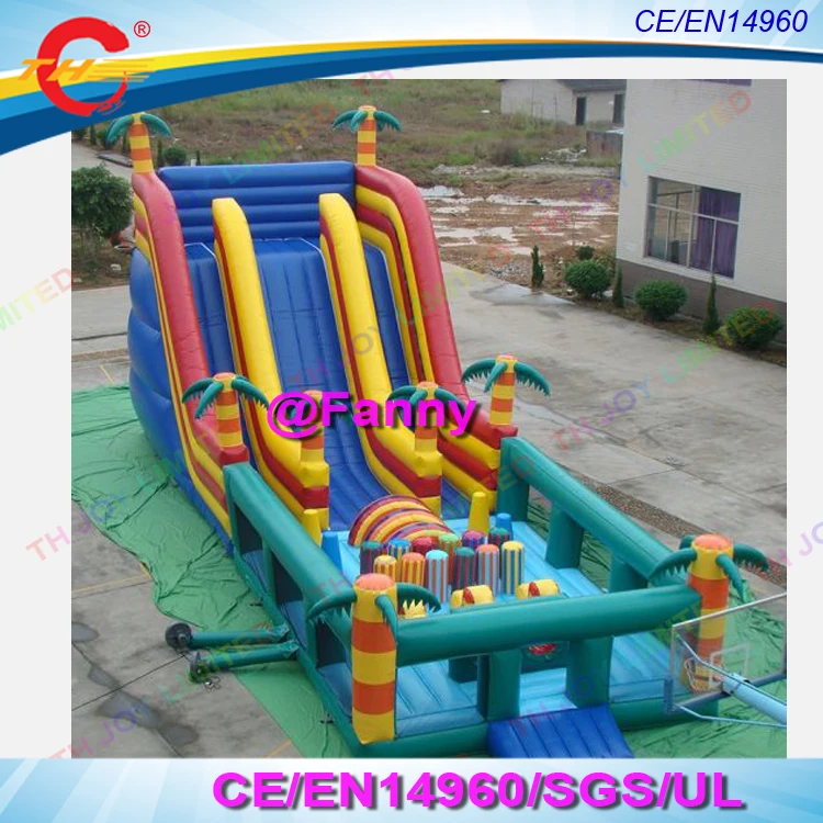 Гигантские надувные сухое скольжение/Новые популярные замки слайд