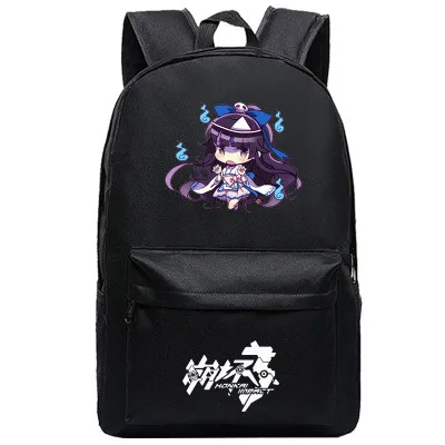 Honkai Impact 3 Печать Backapck Kiana caslana Косплей сумки холщовые школьные сумки для девочек-подростков дорожные сумки через плечо