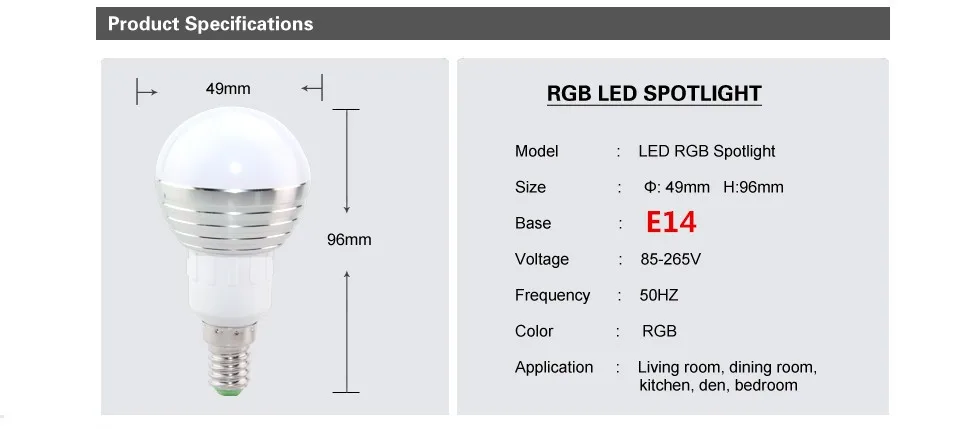 Новогодний светильник ing E14 9 Вт RGB светодиодный светильник 110 В 220 в 16 цветов RGB лампа с дистанционным управлением для бара KTV украшения