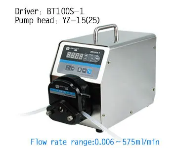 

BT100S-1 YZ15 Lead Fluid Industrial Medical Lab Variable Speed Flow Dosing Peristaltic Pump Dispenser 0.006-570 ml/min