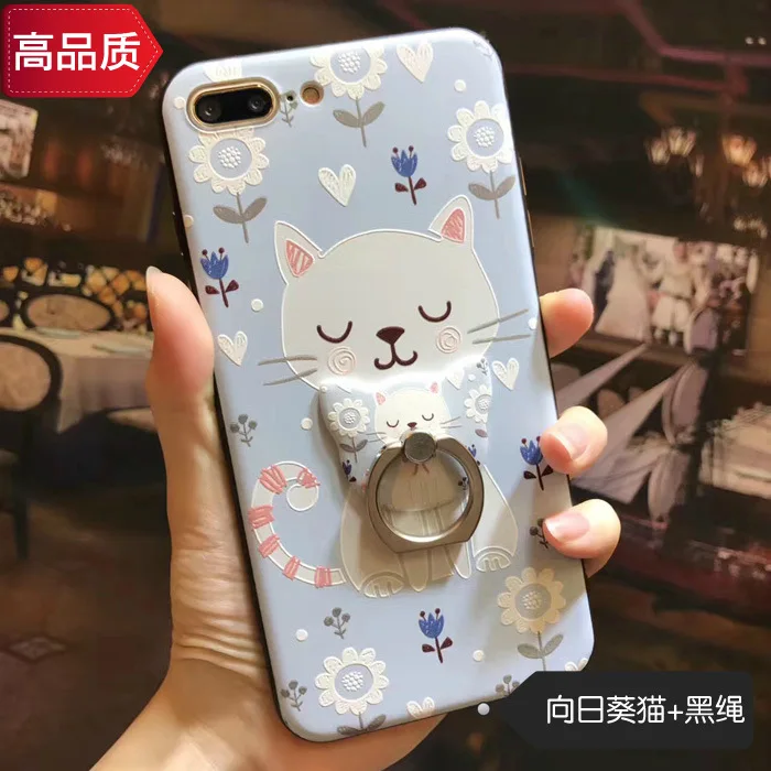 Для iphone x 8 8plus чехол с 3D рельефным 3d-рисунком льва кота слона ультра тонкий из ТПУ