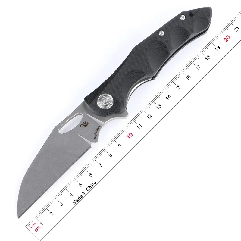 CH Nighthawk G10 Флиппер складной нож D2 лезвие шарикоподшипник G0 + стальная ручка для