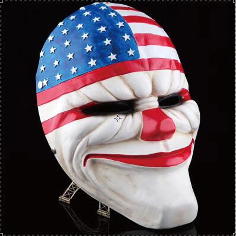 

High-grade Resin Mask Harvest Day 2 Red Head Cosplay Halloween Party Day Mask Clockwork Men Festive & Party Supplies