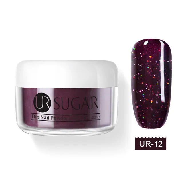Nude UR-12 Ur Sugar 5 мл голографическая окунающая пудра для ногтей телесный блеск Dip блестки пыль украшение для ногтей натуральный сухой без лампы - Цвет: Nude UR-12