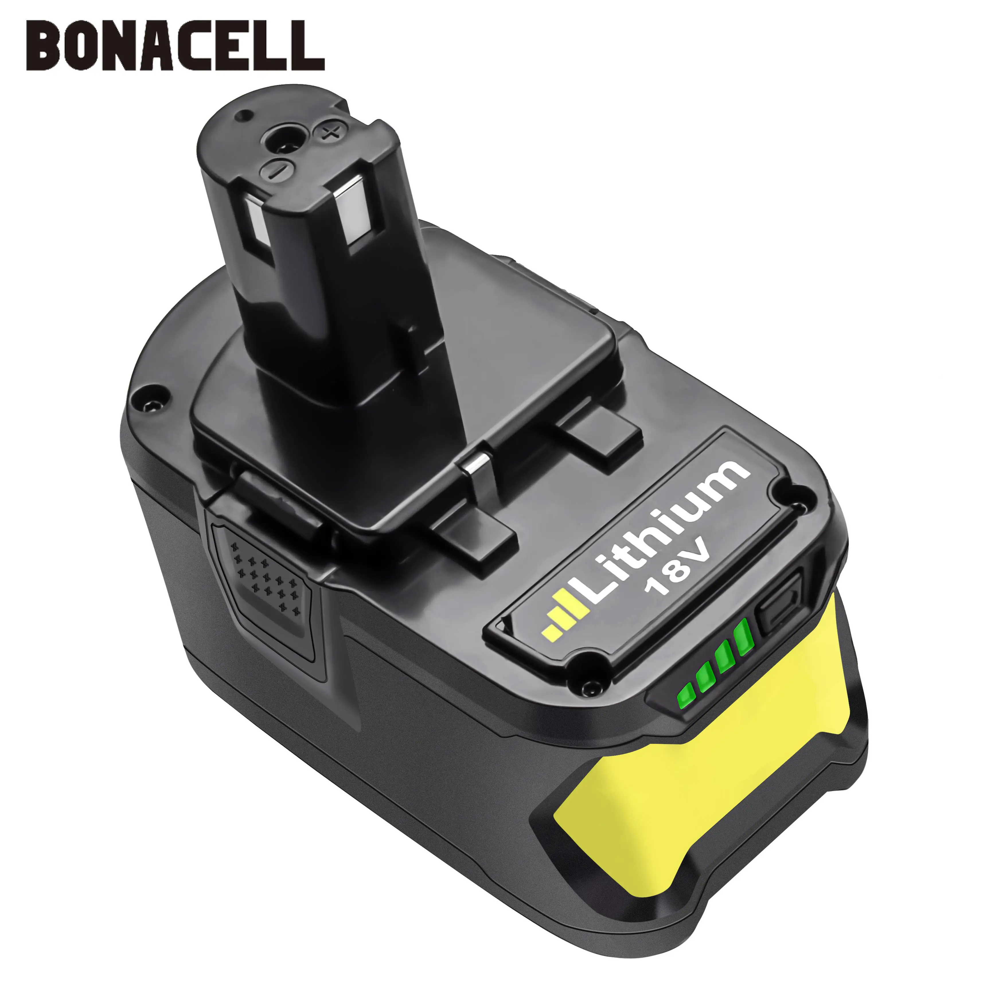 

Литий-ионный аккумулятор Bonacell P108 для Ryobi, 18 в, 9000 мА/ч, перезаряжаемая батарея RB18L40, P2000, P310, литиевая батарея для BIW180, L30