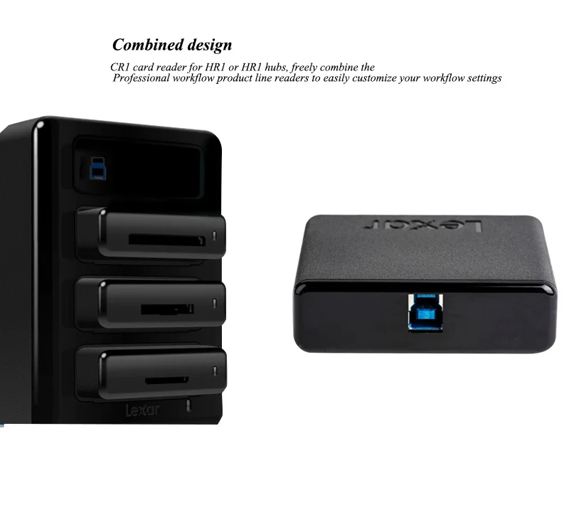Lexar CFast 2,0 USB 3,0 кард-ридер высокая скорость CF карта Профессиональный рабочий процесс CR1 кард-ридер