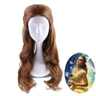 Красота и чудовище Принцесса парик Белль косплей костюм женские длинные волнистые синтетические волосы Хэллоуин вечерние ролевые игры парики + парик