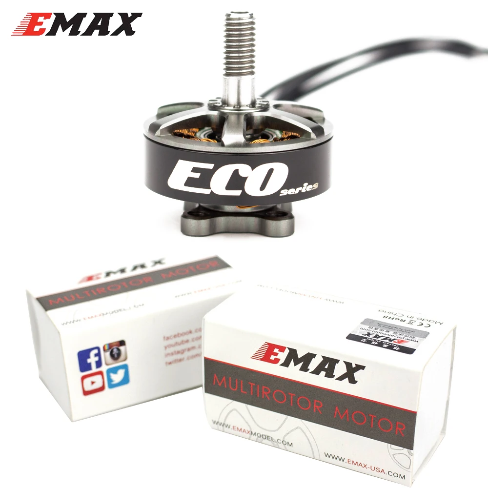 RC мотор Emax ECO серии 2306 1700KV 3 ~ 6s /2400KV 2 4s прочный двигатель для DIY гоночного