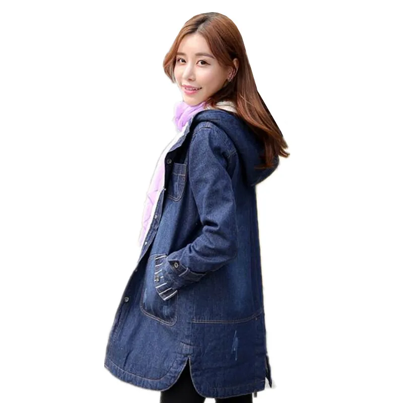 Осенне-зимнее Новое корейское женское хлопковое пальто большого размера средней