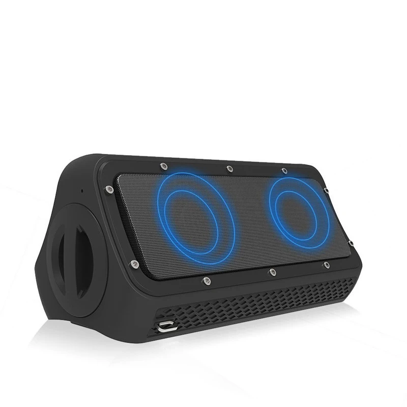 Portable TWS Bluetooth Speaker Power Bank Super Bass Stereo Audio Music High Power 4600mAh 20W 3D Surround Music For PC Game TV - Цвет: One Black zf-506