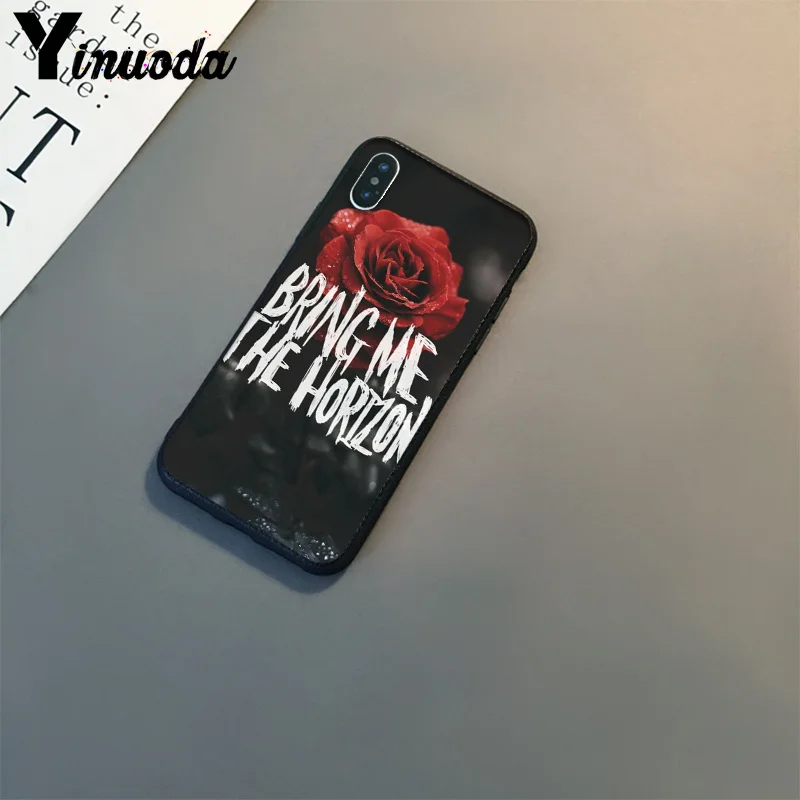 Мягкий силиконовый чехол Yinuoda BMTH Bring Me the Horizon из ТПУ для телефона Apple iPhone 8 7 6 6S Plus X XS