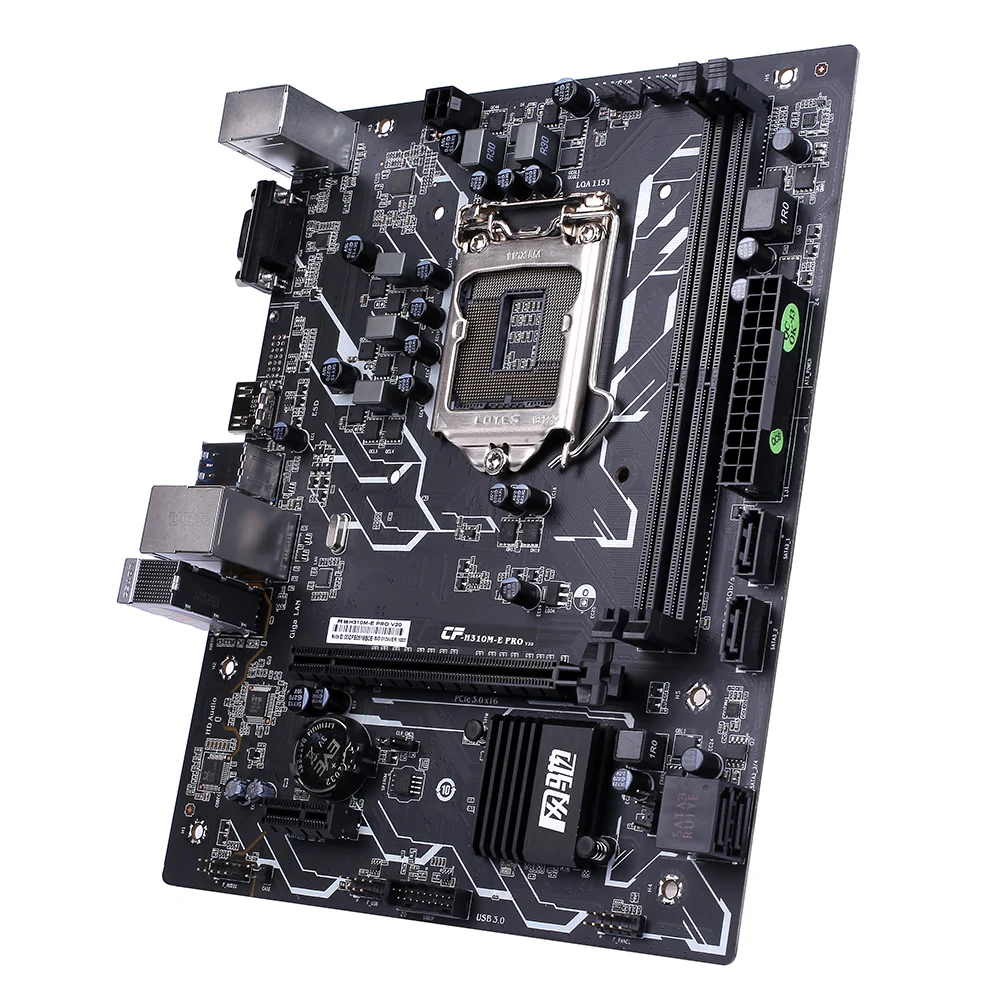 Цветная материнская плата H310M-E PRO V20 материнская плата intel LGA 1151 DDR4 процессор SATA3.0 mATX PCI-E 3,0 слот расширения для настольного компьютера