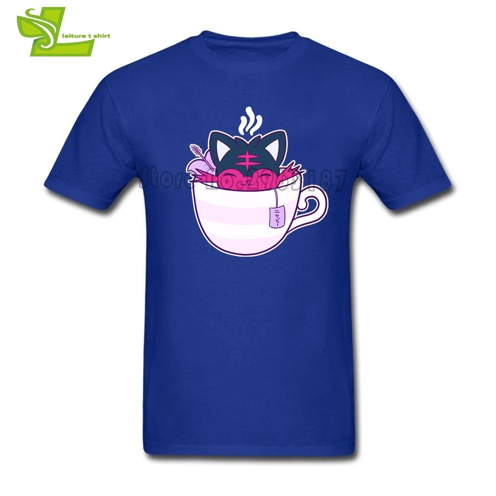 Мужская футболка Litten Tea в стиле аниме крутые нормальные свободные топы летние