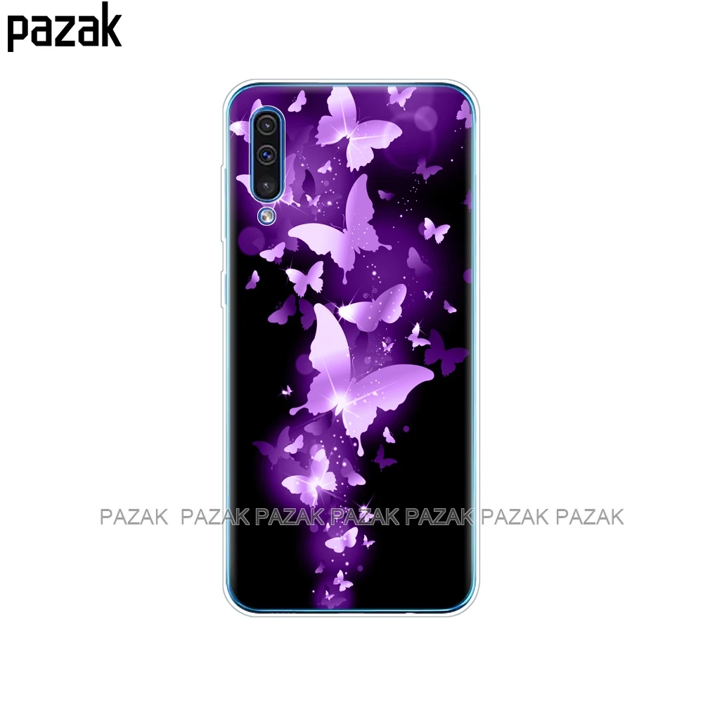 61522 Чехол для Samsung Galaxy A50, силиконовый прозрачный чехол на заднюю панель телефона для Samsung A50 A505 A505F, SM-A505F, мягкий чехол 6,4, чехол, бампер - Цвет: 61522