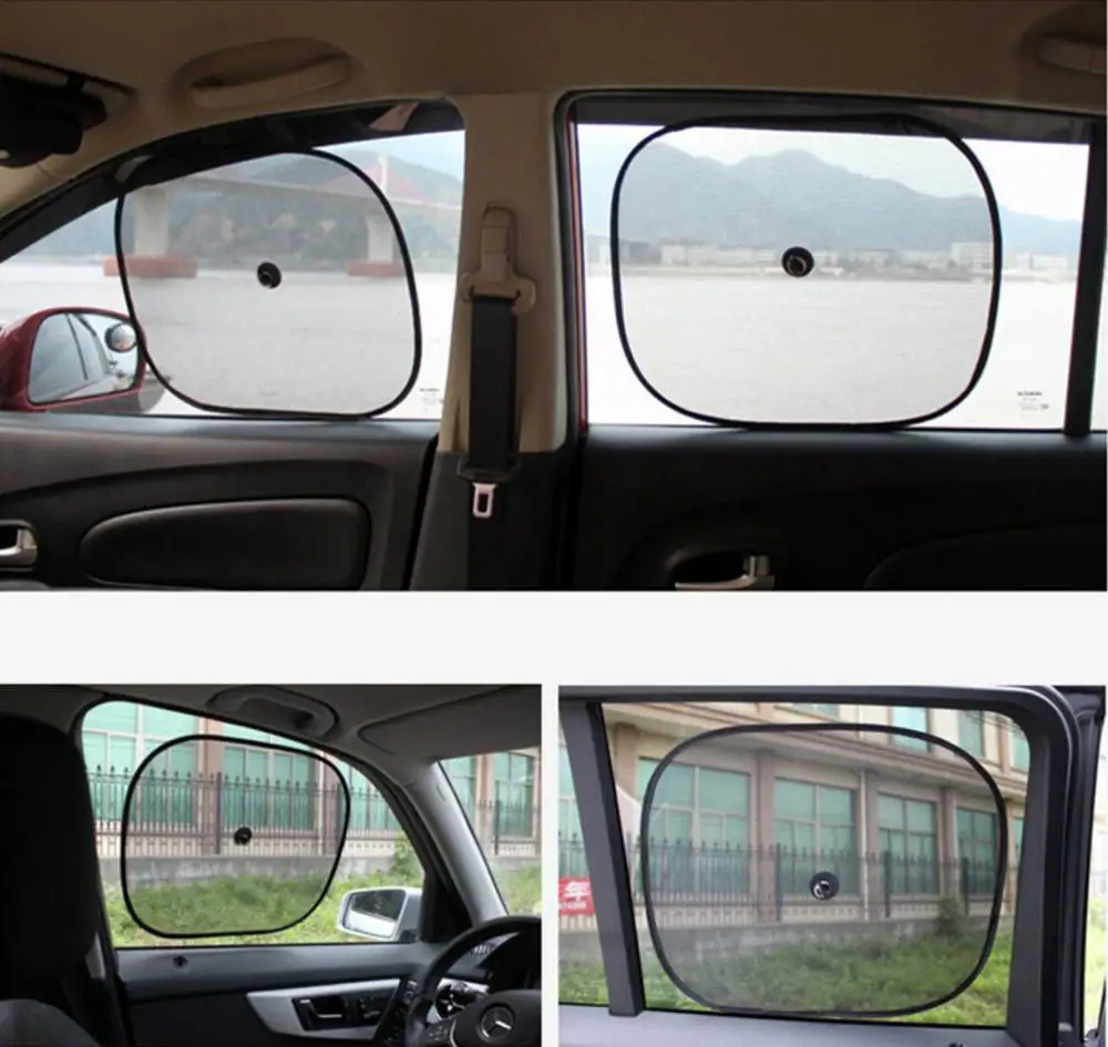 Супер качество 2 шт черная сторона автомобиля солнцезащитные оттенки заднее окно