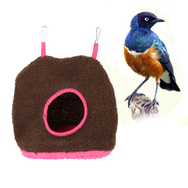 Мягкий плюшевый гамак попугай теплая подвесная кровать для домашних животных