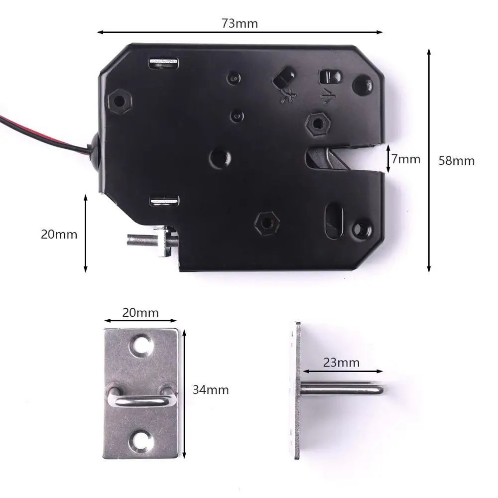 DC12V 2A K01 Электрический замок железный противоударный энергосберегающий