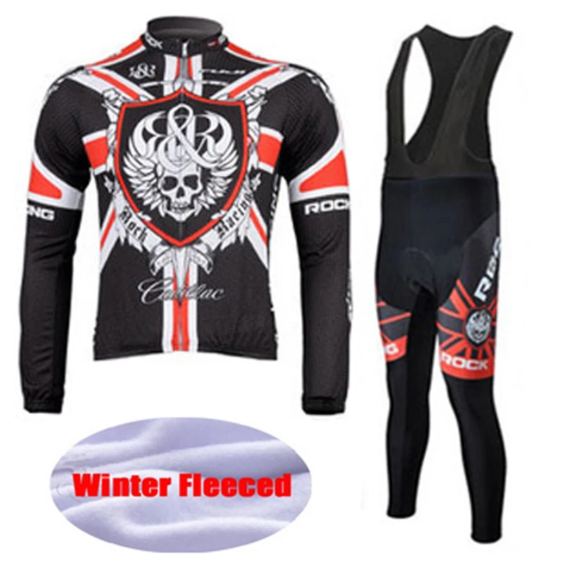 Зимний термальный флисовый комплект для велоспорта Майо Ropa Ciclismo с длинным