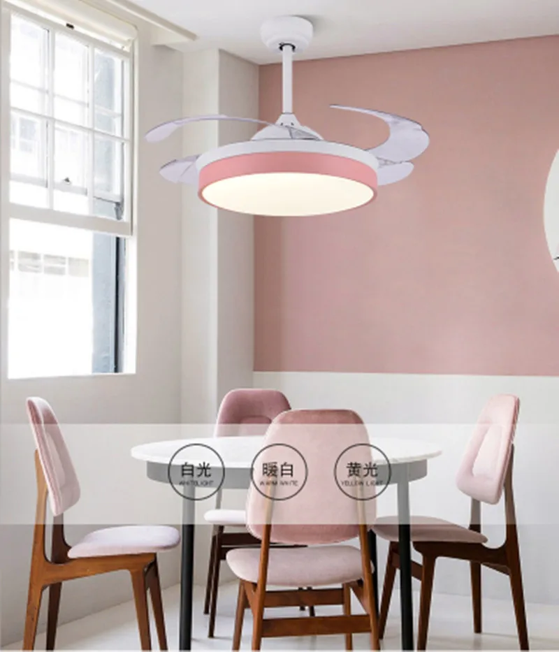 Intelligent voice control Modern Ceiling Fan Lamps Acrylic Led Simple Lights Remote Control | Инструменты