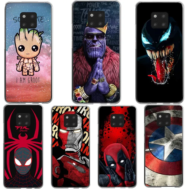 Marvel Дэдпул Мстители эндшпиль мягкий чехол для телефона для Huawei P8 Lite P9 P10 Lite P20 Pro Коврики 20 Коврики 10 Lite P30 Pro P30Lite