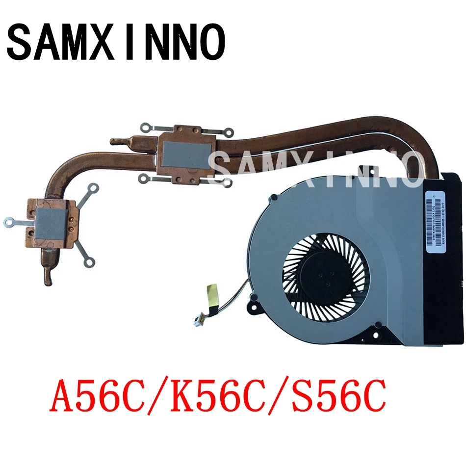 K56C heatsink Для Asus K56C K56CM K56CB S550C A56C S56C X53S K53E K53S A53S K53SJ K53SV Вентилятор охлаждения радиатора ноутбука Процессор радиатор - Цвет лезвия: K56C heatsink