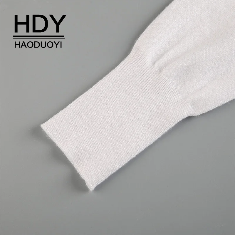 HDY Haoduoyi 2017 осенне-зимний свитер женские вязаные топы на шнуровке Повседневные