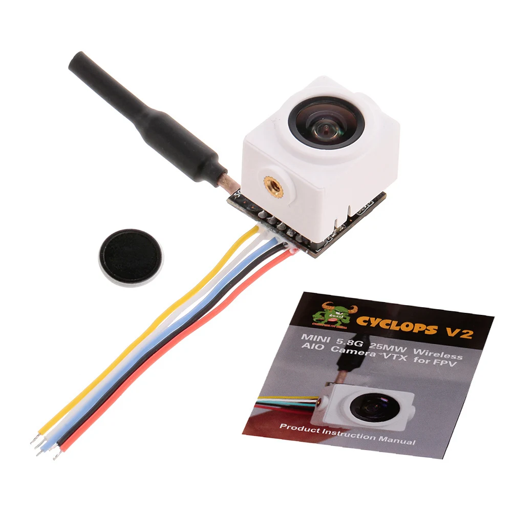 V2 5 8G 48CH 25 MW 700TVL мини AIO 120 градусов широкоугольная камера VTX для FPV RC гоночный Дрон
