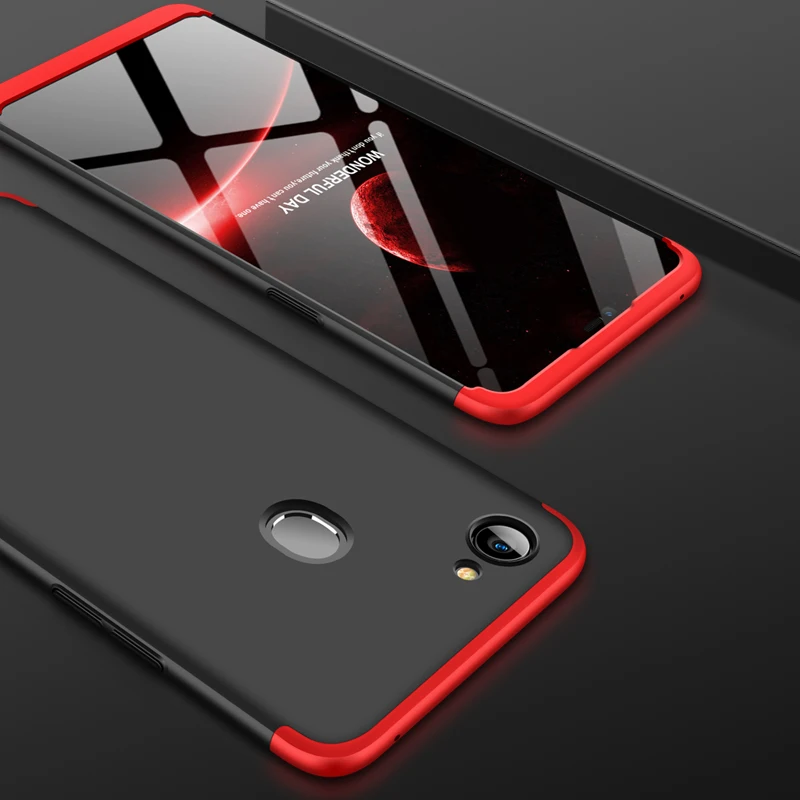 Для OPPO F7 чехол 360 защищены полную Защитный для настоящий я 1 крышка R17 F3 плюс
