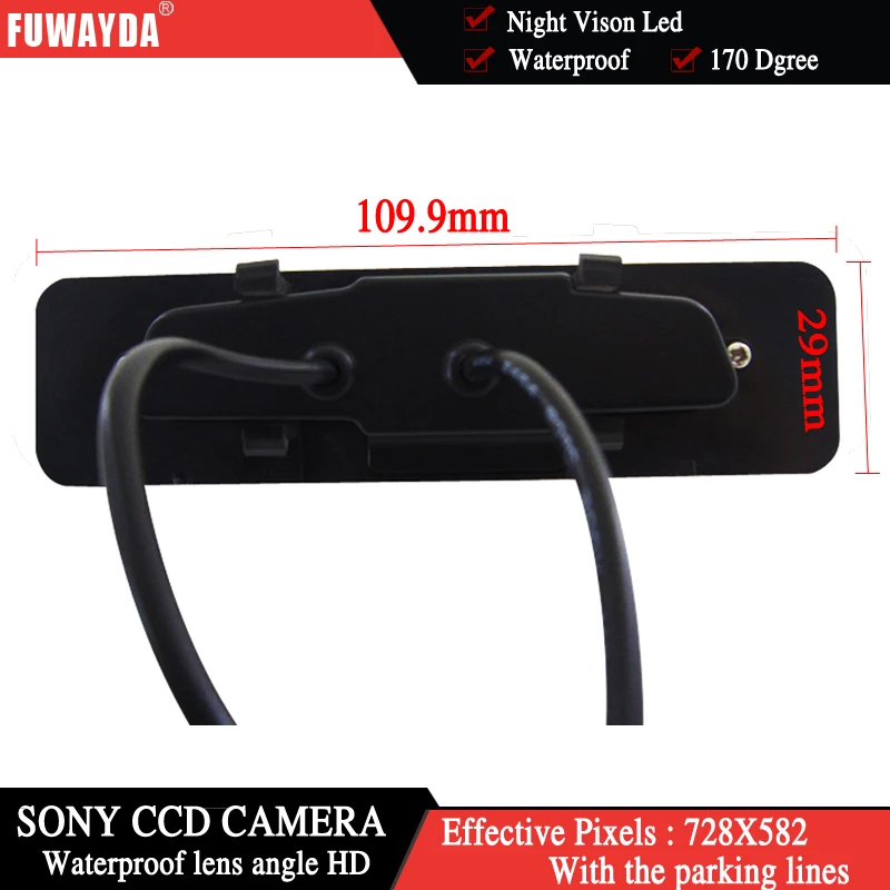 Автомобильный Реверс FUWAYDA для SONY CCD HD заднего вида парковочная безопасная камера
