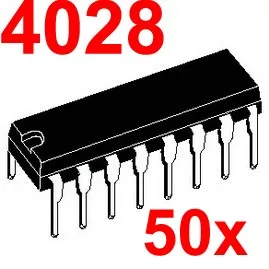 

( 50 pcs/lot ) 4028 CMOS Logic IC, DIP Package