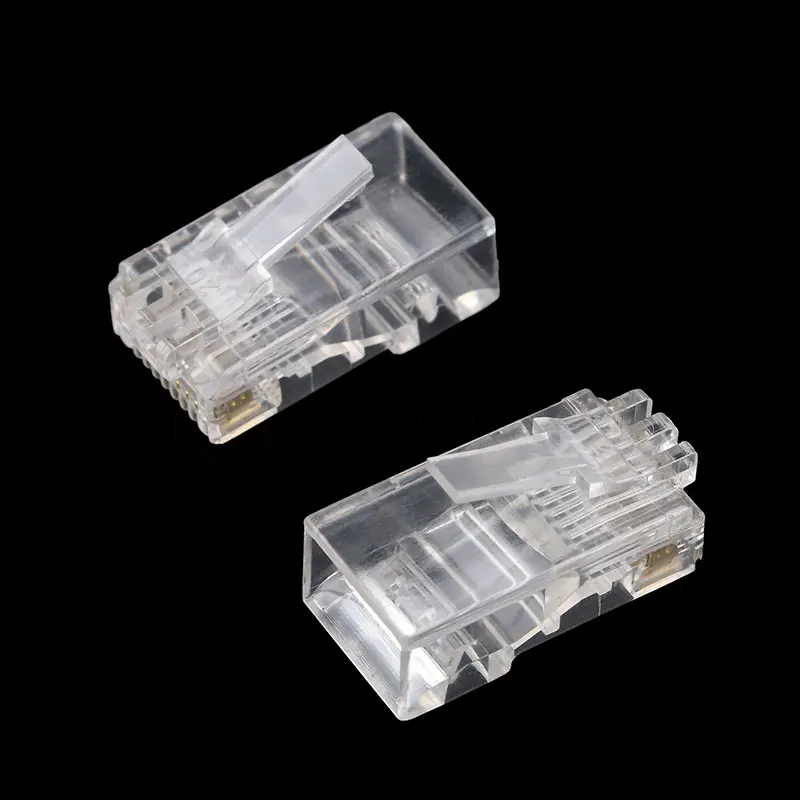 Модульный разъем Kebidu 30 шт. RJ45 CAT5 CAT6 8P8C сетевой Ethernet 8 контактов головки сетевого