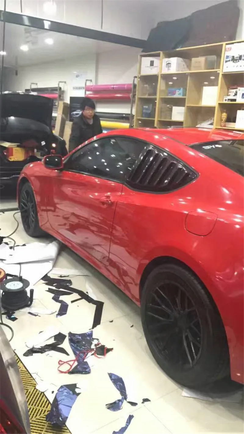 09-12 Genesis Coupe глянцевое черное стекловолокно боковое отверстие для hyundai Genesis Coupe заднего стекла жалюзи части карбоновый тюнинг