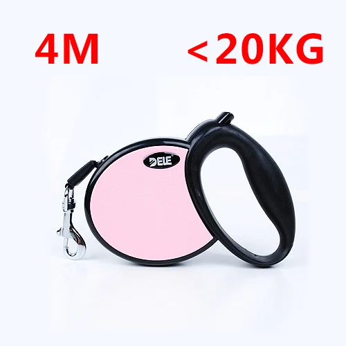 PinkA 4M 20KG Лучшее собака воротники цепи собака привести retractable поводок собаки упряёи ёивотного chain pet продукт товаров веревку цепи 25kg 40kg большая собака - Цвет: PinkA 4M 20KG