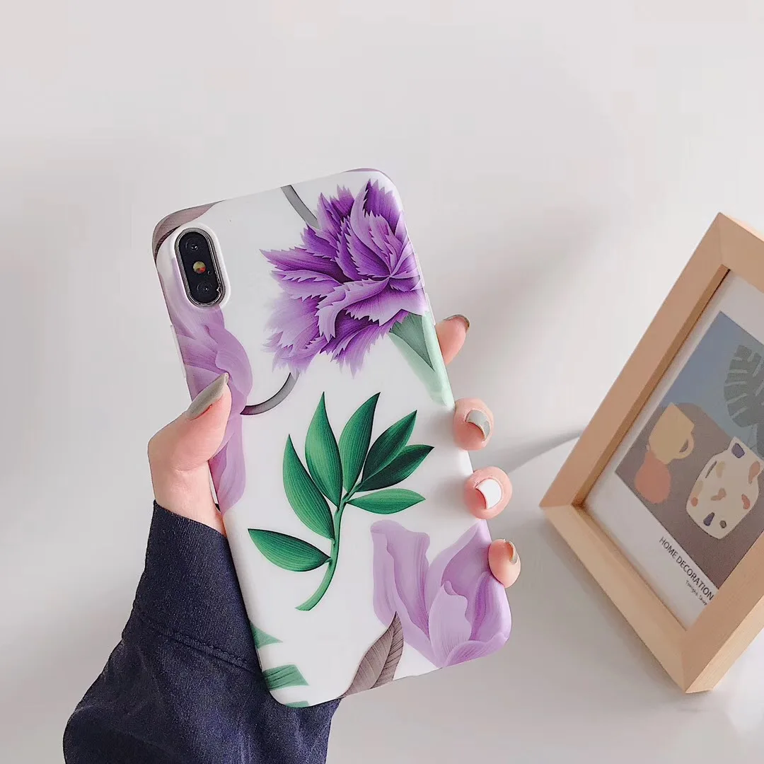 DECOCASE красивый цветок Лето краткое Силиконовые чехол для телефона iphone 6 6s 7 8 плюс X