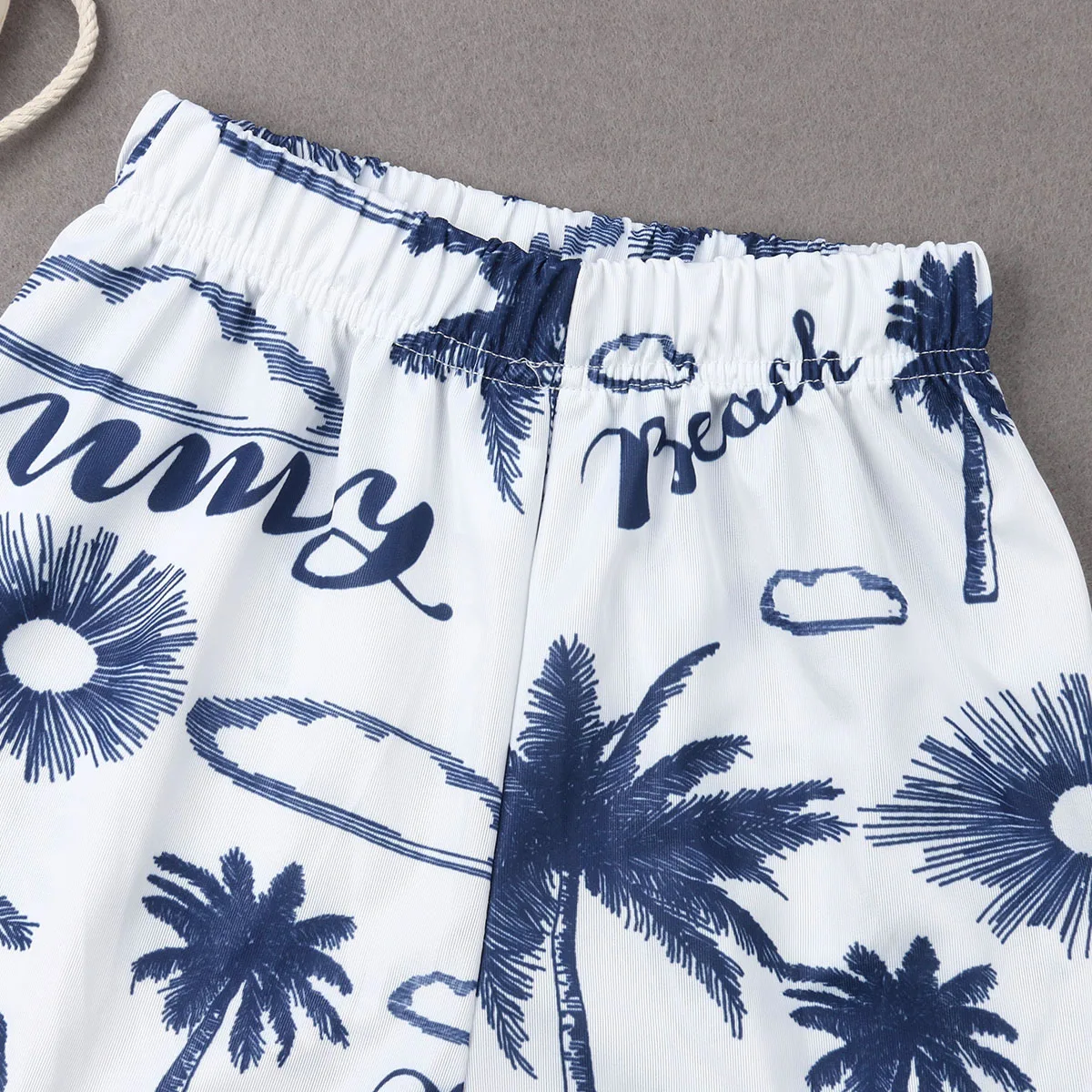 Новинка 2019 популярные купальные шорты с принтом для папы и детей купальный