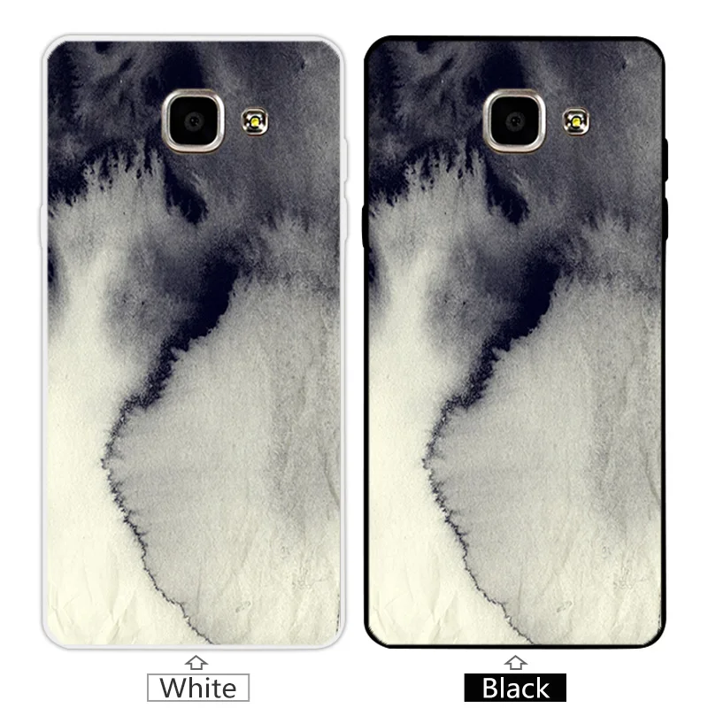 For Samsung Galaxy A5 2016 A510F Black Landscape Cover 5.2&quot Ultrathin TPU Silicone Soft Customize Phone Case |