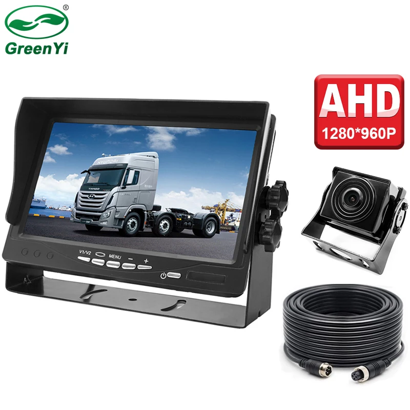 HD 1280*960P " ips экран автомобиля AHD парковочный монитор со звездным светом ночного видения обратный резервный AHD камера для грузовика автобуса