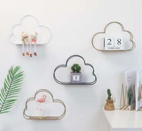 nordic style creative cloud shape decorative shelf potted ornament storage holder rack shelves wall decoration home decor 1piece