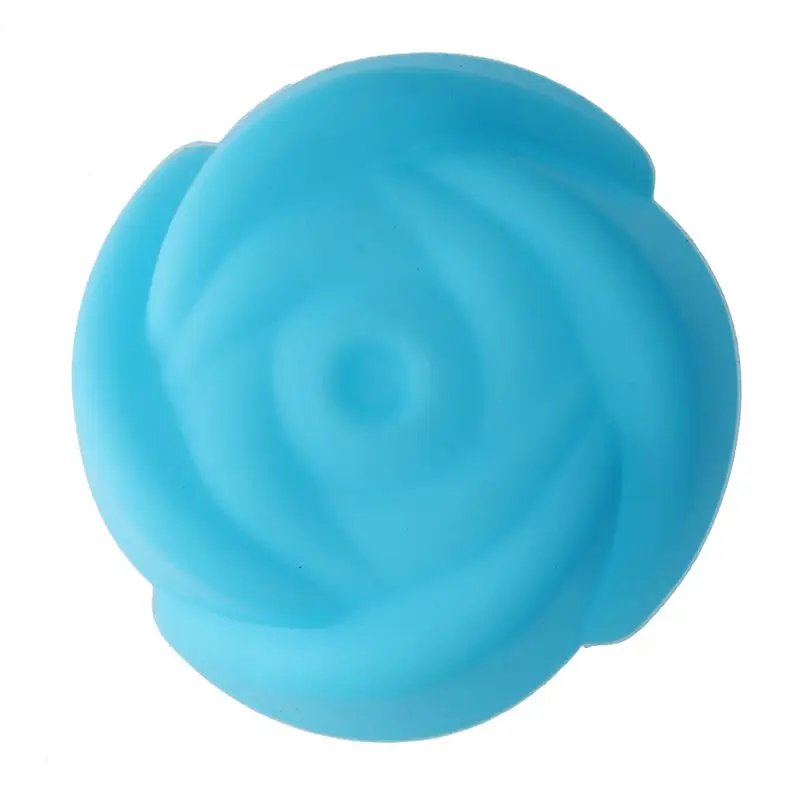 12pcs Silicone Food Muffin Cups Cake Mold Chocolate Candy Molds Bakeware Baking rose | Дом и сад
